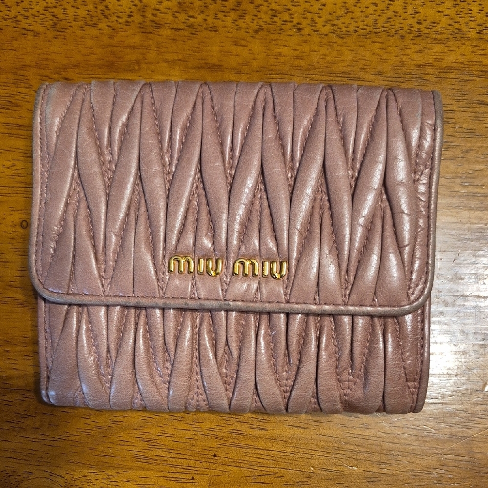 Pink Miu Miu  Wallet.